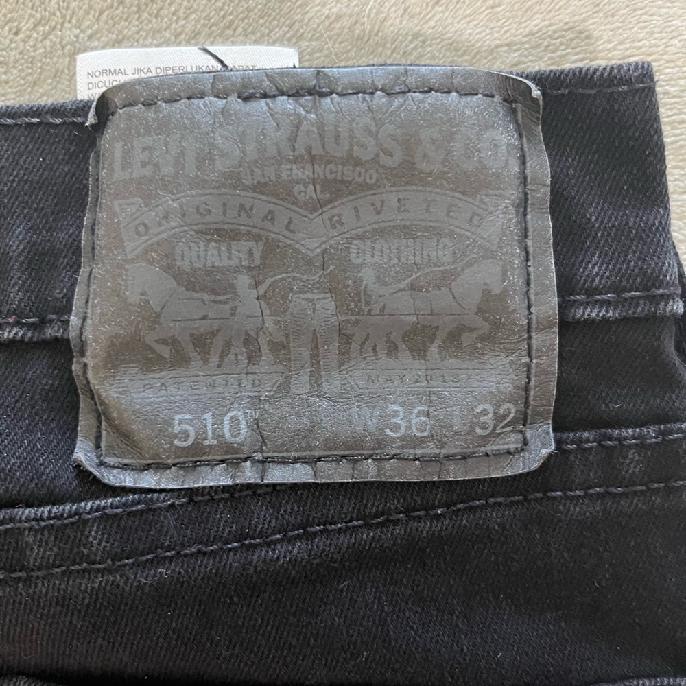 Great condition Levi’s 510 Skinny Black Jeans 36/32